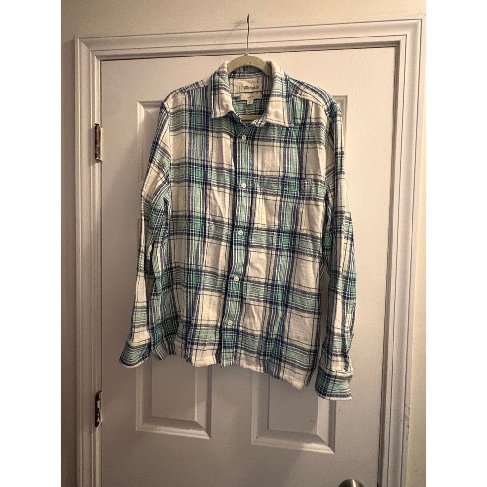 #1R Madewell Easy Fit Flannel Medium Oversized
